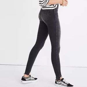 Madewell 10" High Rise Black Skinny Jeans 27Taller